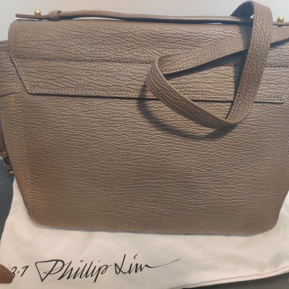 3.1 Phillip Lim Pashli Messenger Bag Taupe - Picture 2 of 6